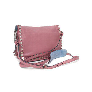 Prada Flap bag Nylon Pink Tessuto Studded Etiquette